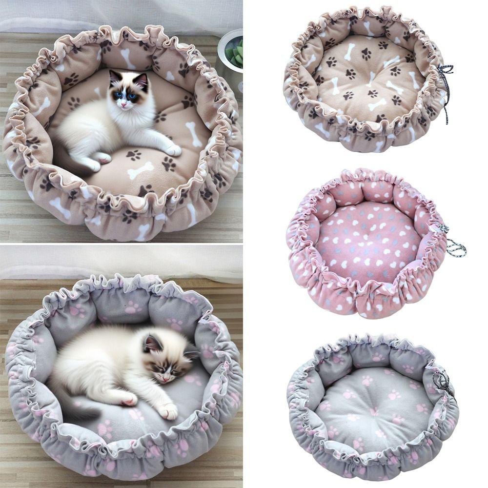 45/55cm Drawstring Pet Bed Creative Design Adjustable Pet Bed Fantasy Soft Warm Nest  for Puppies