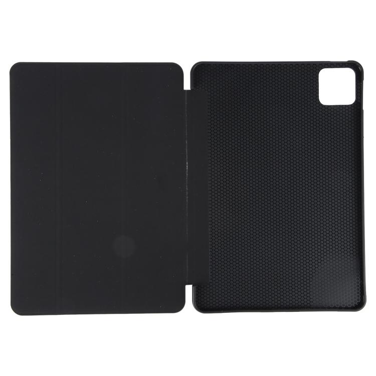 Чехол для планшета из силикона и кожи, складывающийся в три раза