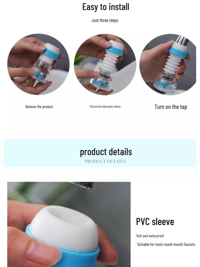 Скидка для новичков: Брызгозащищенный удлинитель крана и фильтр для очистки воды для кухни