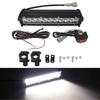 60W Motorcycle Led Headlight Light Bar Kit With Mounting Bracket Switch Wiring