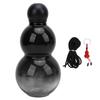 Gourd Water Bottle 800ml Large Capacity PP PC Plastic Gourd Style Sports Water Flask for Travel Black