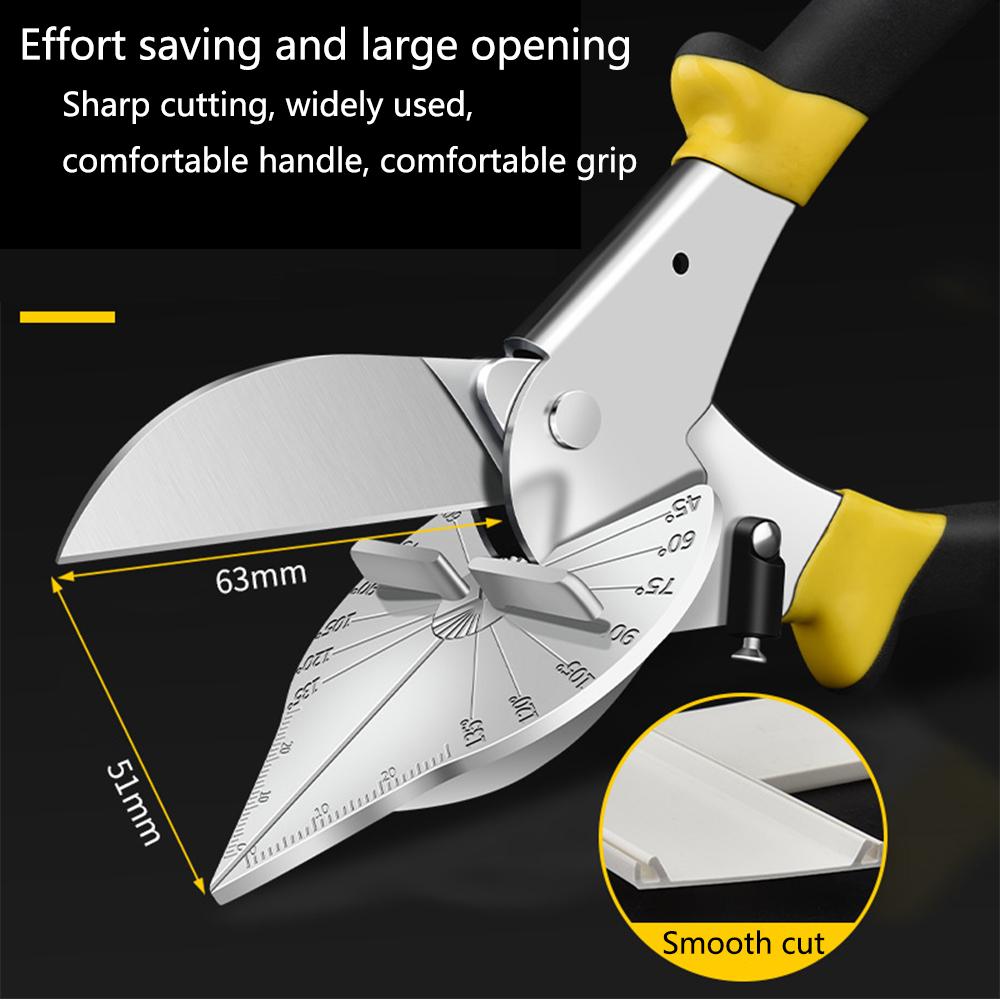 Miter Shears for Angular Cutting Molding Crafting with Two Replacement Blades