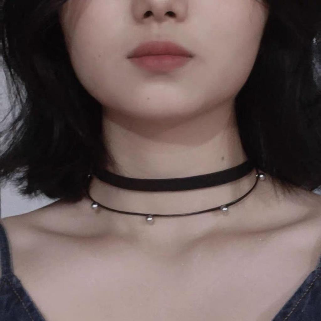 Минималистичный черный кожаный чокер с пряжкой – Повседневное универсальное ожерелье для женщин