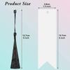 WTEMPO Clear Acrylic Blank Colorful Tassel Bookmarks Hand-Painted Bookmarks Gifts for Book Lovers/Readers DIY Hanging Tags Labels Making Accessories