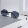 Vintage Oval Metal Sunglasses Women Luxury Brand Design Round Frame Sun Glasses Men Retro Shades Unisex Eyewear Uv400 Goggle