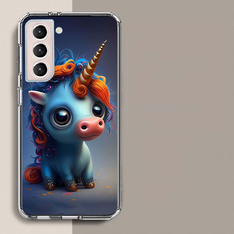 Милый Чехол для Телефона с Единорогом для Samsung A17 A56 A36 A26 A16 A55 A35 A25 A15 A05S Galaxy A71 A51 A41 A31 A21S A70 A50 A40 A30 A2