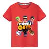 Детская футболка из 100% хлопка Stumble Guys, короткие футболки в стиле аниме y2k, цельные топы с принтом, кавайная повседневная футболка с гордостью, одежда для мальчиков и девочек