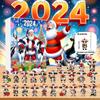 Home Decor 2024 Holiday Advent Calendar Advent Calendar Collectible 2D Funny Animal Set Commemorative Collectible Home Decor