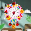 DIY Puzzle DIY Clock Toys Cartoon Clock Time Teaching Aid Cognition Clocks Toys  Baby DIY Toys
