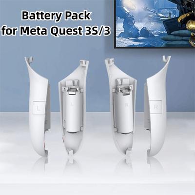 Перезаряжаемые накладки-грипсы для правого и левого контроллеров, крышка батарейного отсека для VR-гарнитуры Meta Quest 3/3S