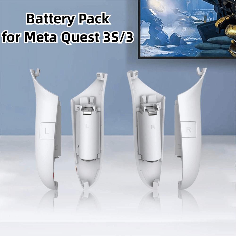 Перезаряжаемые накладки-грипсы для правого и левого контроллеров, крышка батарейного отсека для VR-гарнитуры Meta Quest 3/3S