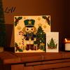 Creative Faux Pearl Crafting Set Nutcracker Art Kit Painting DIY Kit with Pre-Framed Projects for Seniors Canvas 3D Christmas Wall Craft Adults,