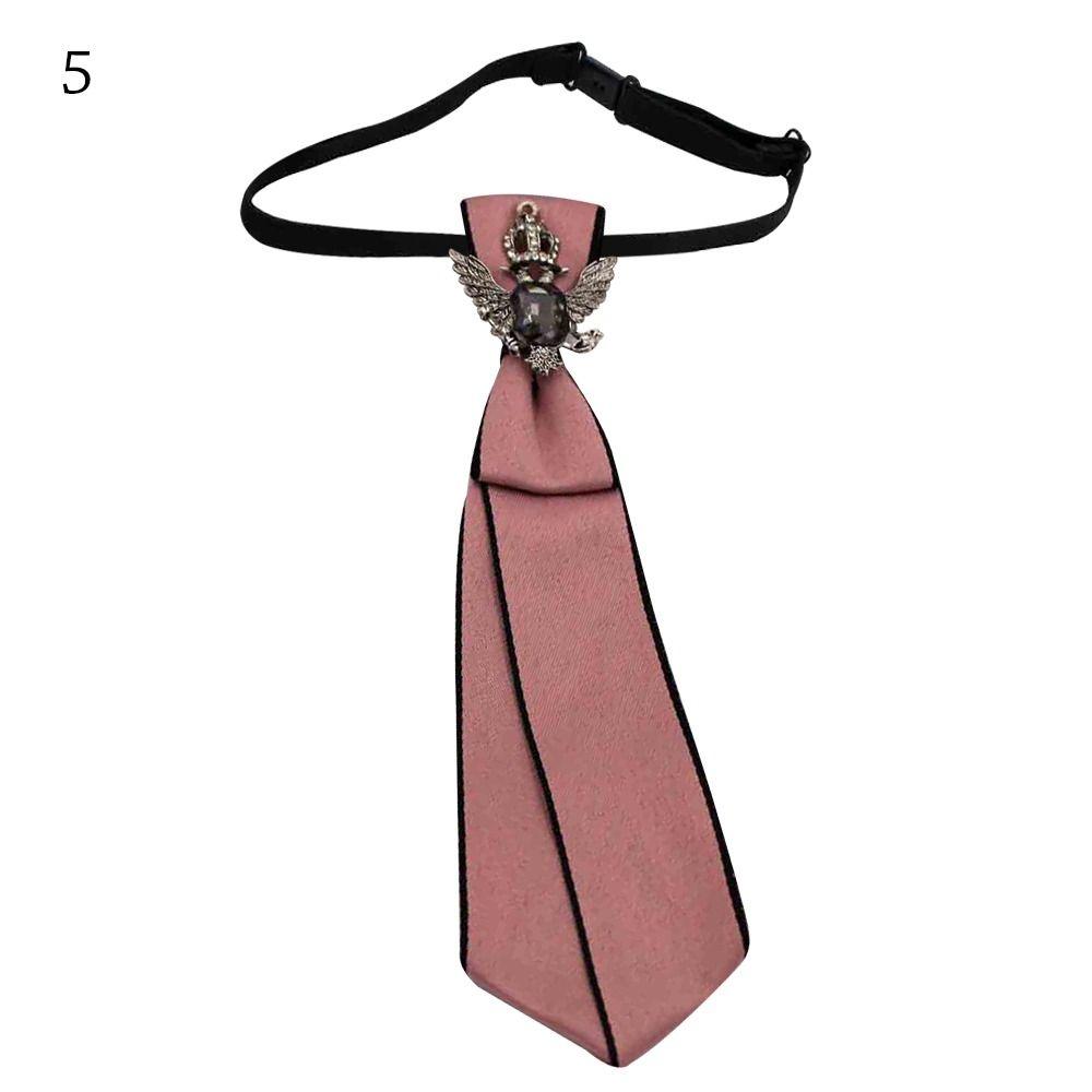 Punk Jewelry Bowtie Crystal Pendant JK Shirt Decoration Fashion Cravat Men Women