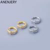 Shiny Zircon Star Hoop Earrings For Women Simple Light Luxury Fashion Gril Jewelry