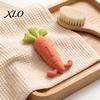 Newborn Teething Essentials Baby Silicone Carrot Teether, Food-Grade BPA-Free Chew Toy for 3-6 Gum Massage Tool Months, Soothing Massager, Boil-Safe
