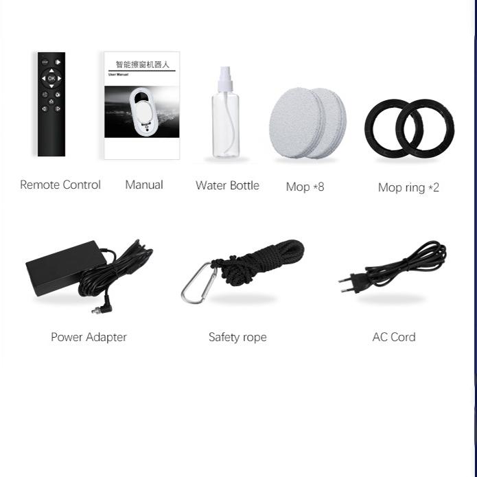 Робот-мойщик окон, очиститель стекол, сменный комплект для машины с дистанционным управлением 100-240 В