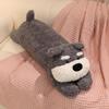 Stuffed Dog Pillow Fuzzy Dog Plush Toy Fluffy Cuddle Pillow Cute Animal Long Pillow Sofa Bed Use Cushion Gift for Kids Adults