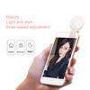 Перезаряжаемый светильник для селфи с зажимом, 3-уровневый светильник, регулируемый шатер, функция вспышки, светодиодный заполняющий свет для телефона