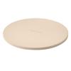 Pizza Stone, 381 mm Round Cordierite Pizza Stone, Extra Large Baking-Stone with Aluminum Peel, 17 mm Thickness Heat-Resistant Cooking Cordierite, for