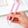 2 dona DIY pinset Ko'p maqsadli qisqich Mahkam Yengil Metal Tirnoq san'ati stikeri Terish uchun to'g'ri egri pinset