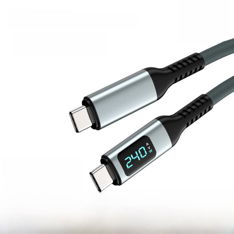 USB4-кабель: Быстрая зарядка 240 Вт, дисплей 8K 60 Гц, скорость передачи данных 40 Гбит/с, совместимость с Thunderbolt 4