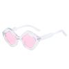 New Retro Irregular Polygon Cat Eye Sunglasses Women Green Red Shades UV400 Fashion Trending Men Sun Glasses