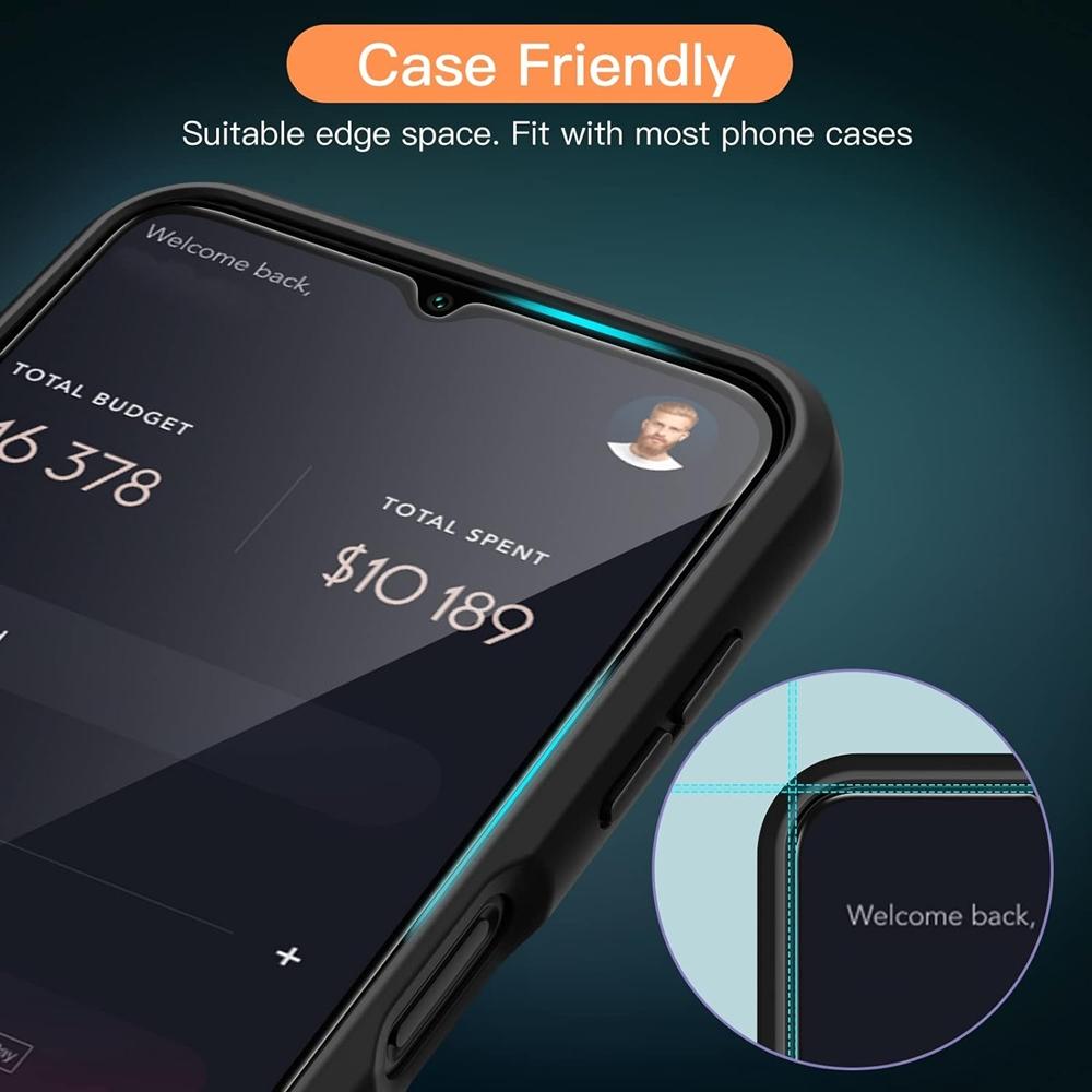 2 шт. пленка из закаленного стекла для Samsung Galaxy A14 5G/4G Защитная пленка для экрана 2.5D дуговые края HD прозрачная против царапин и пузырей