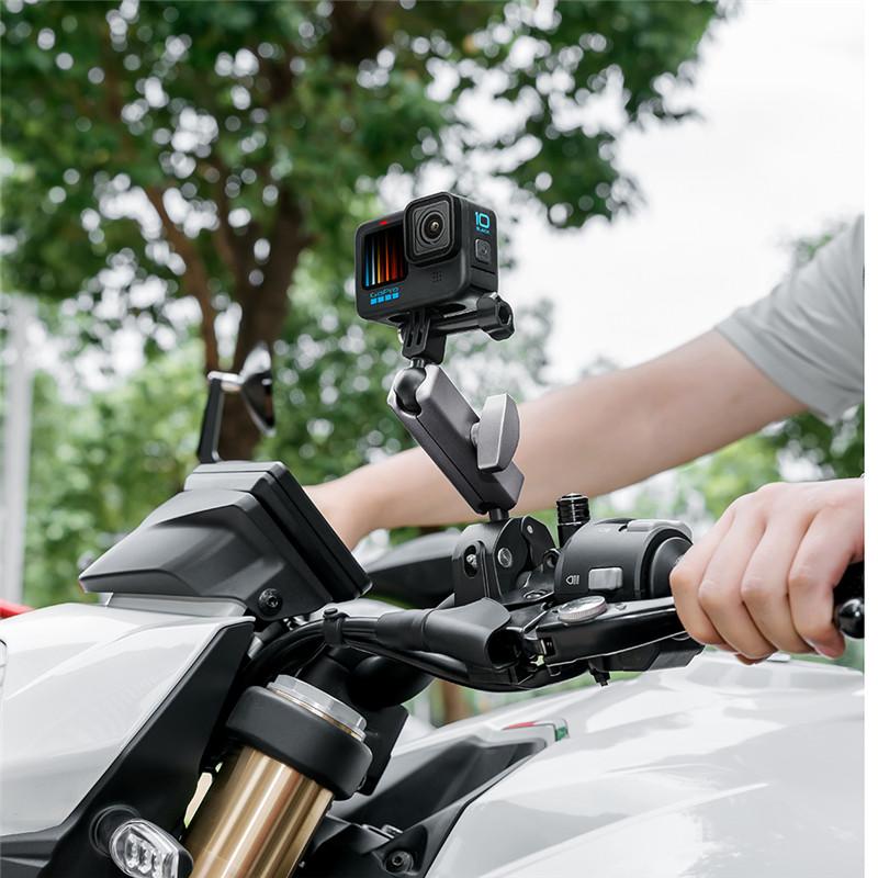 Camera Motorcycle Handlebar Mount Selfie Stick Bicycle Monopod for Go Pro 13 12 11 10 9 8 Insta360 X4 DJI Osmo Action 5 Pro 4 3