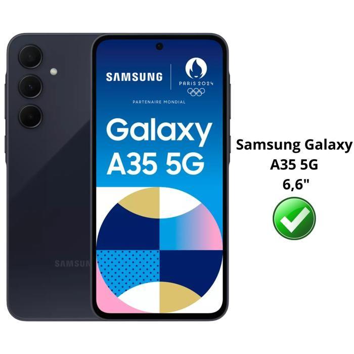 Protection Caméra - Phonillico - Samsung Galaxy A35 5G - Lot de 2 - Verre Trempé - Résistant aux rayures