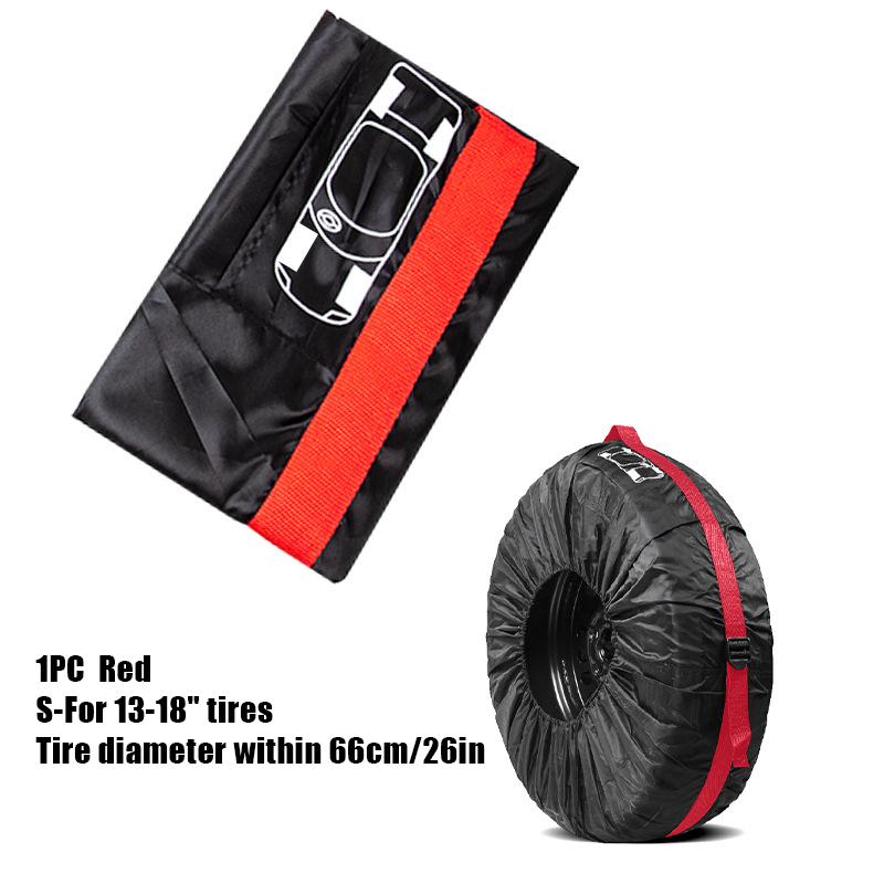 4 шт. Универсальный чехол для запасного колеса автомобиля Полиэстер Водонепроницаемый Прочный Сумки для хранения шин Защита колеса транспортного средства Аксессуары для шин