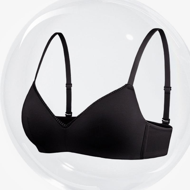 Французский бюстгальтер без маркировки для девочек, мягкое дышащее нижнее белье, женский бюстгальтер с небольшой грудью, собранный