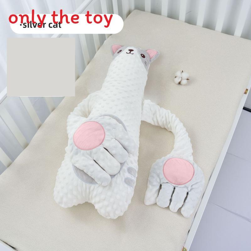 Детская мультяшная плюшевая подушка в виде животного с функциями похлопывания и музыки для сна и успокоения