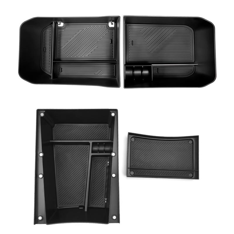 For Kia EV4 2025 2026 Central Armrest Under Double Layer Storage Box Internal Organizer Holder Tray Car Stowing Tidying