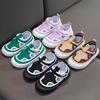 Children's Canvas Shoes Boys Baby Kindergarten Outdoor Single Shoes Soft Sole Breathable New Bag Head Korean Version Girls Shoes