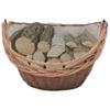 VidaXL Firewood Basket with Handle 60x44x55 Cm Willow