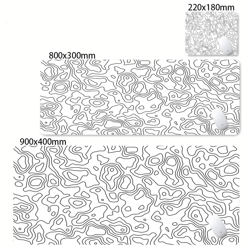 Large Mouse Mat Black And White Mousepad Gaming Mousepads Rubber Keyboard Mats Abstract Desk Pad Strata Liquid Office Mouse Pads