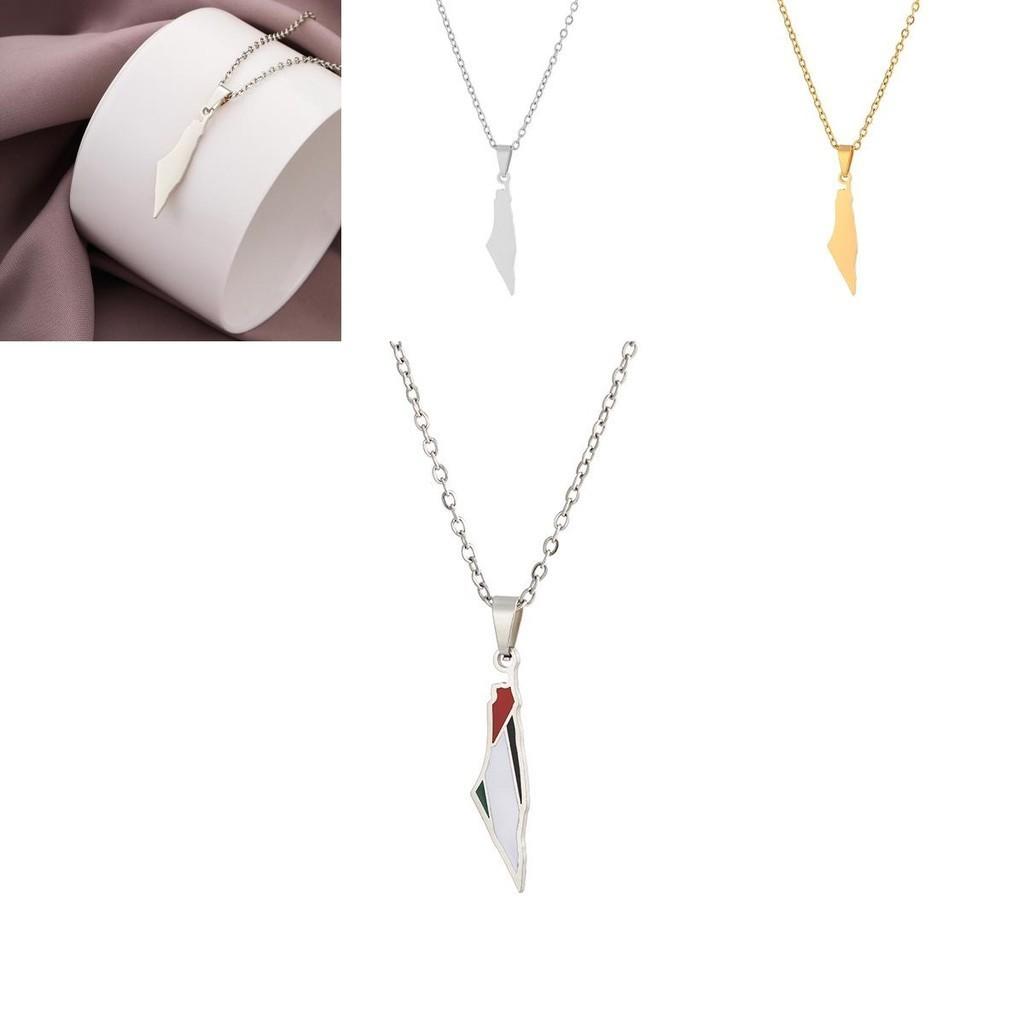 Модное ожерелье-подвеска из нержавеющей стали для трансграничной электронной торговли в Европе, Америке, Израиле и Палестине, геометрический дизайн