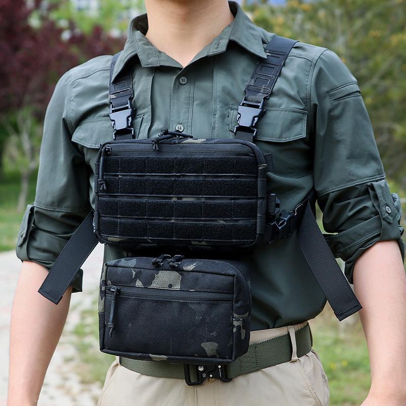1000D Открытый Тактический Жилет Военная Сумка CS Wargame Chest Rig Airsoft Магазин Кобура Система Molle Мужской Нейлоновый Рюкзак