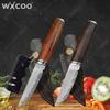 WXCOO Дамасская нержавеющая сталь Кухонный нож для мяса Многофункциональный нож для нарезки мяса на гриле Разделочный нож с ножнами