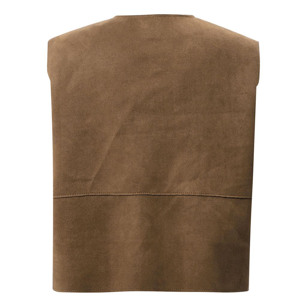 Детский костюм эпохи Средневековья и Ренессанса с V-образным вырезом, без рукавов, со шнуровкой спереди, жилет с разрезами, пиратский, готический, стимпанк