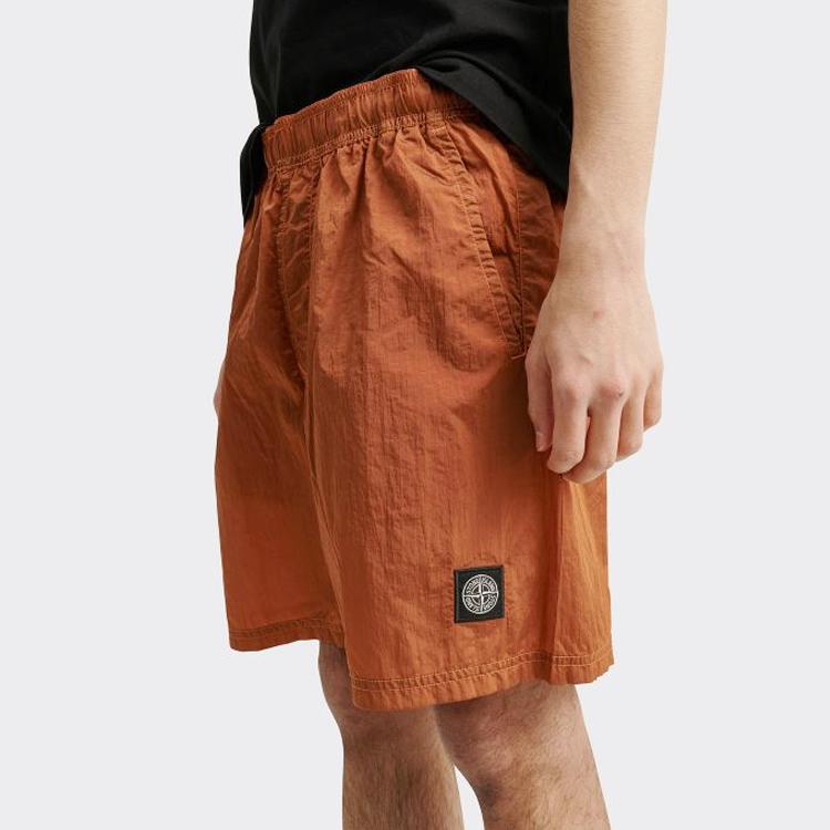 STONE ISLAND Плавки оранжевые мужские купальные 7615B0943-V0032