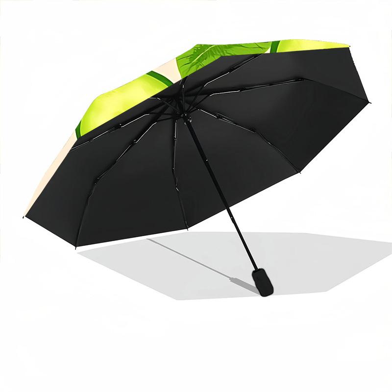 1pc Cucumber Slices Open/Close Folding Umbrella - Raining Gear for Travel Umbrella, All- Portable Umbrella for & Men 8-Rib yy251229013