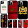 Чехол для телефона Флаг Марокко Герб Для iPhone 17 Air 16 15 14 13 12 Pro Max Plus Max Чехол-оболочка coque