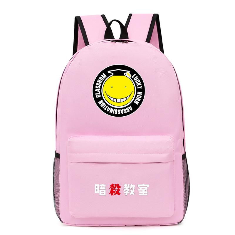 Assassination Classroom Anime Backpack Korosensei Karma Akabane Cosplay School Bag Student Laptop Daypack Black