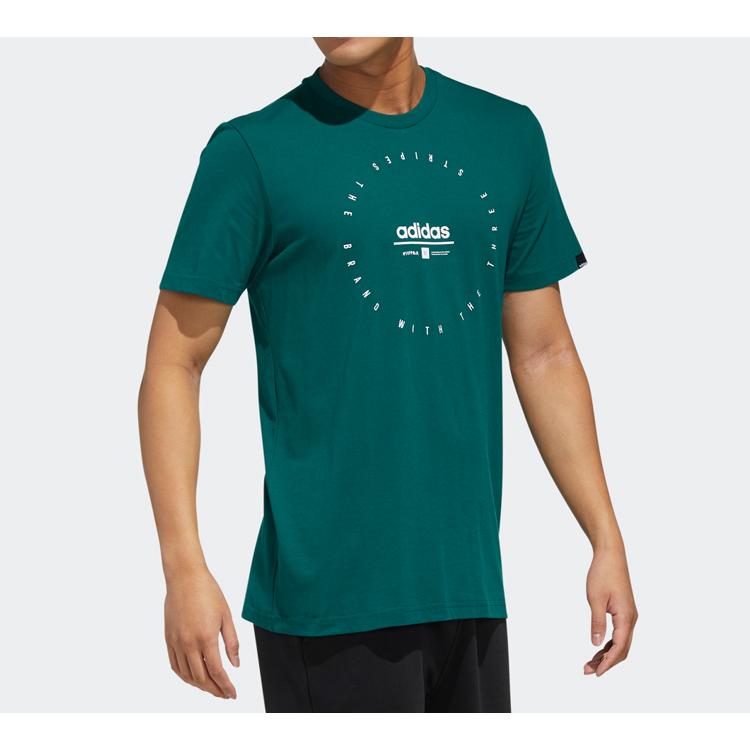 adidas Футболка мужская Преппи Зеленая FM6222