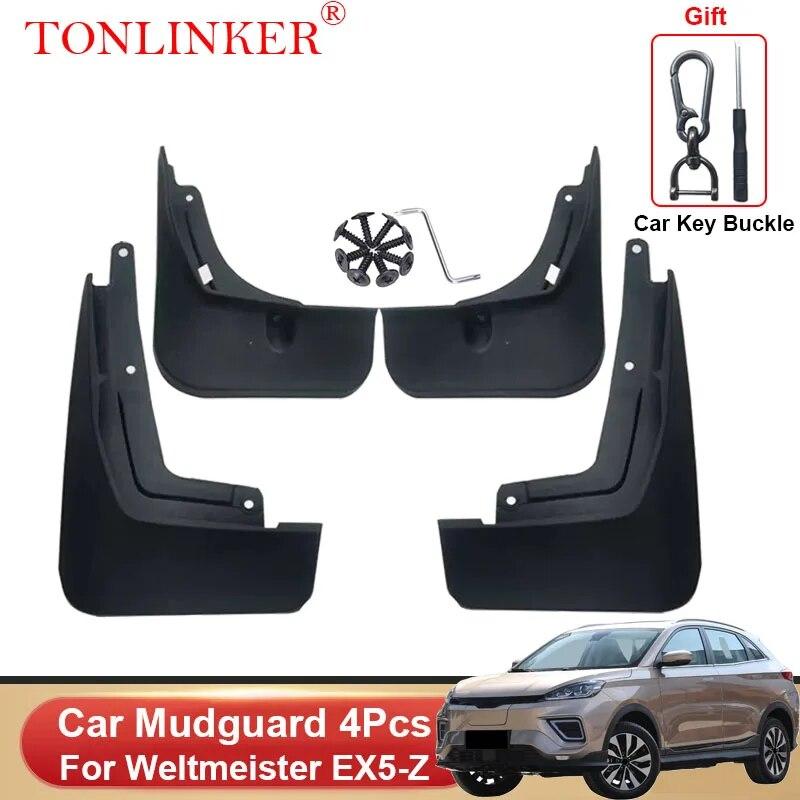 TONLINKER Car Mudguard For Weltmeister EX5 EX5-Z EX5Z -2022 2023 Mudguards Splash Guards Fender Mudflaps 4Pcs Accessories