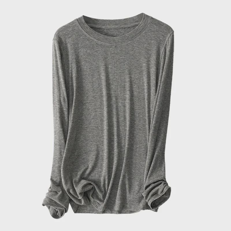 Женская мягкая рубашка с длинным рукавом из шерсти Tencel — удобная, универсальная, повседневная рубашка на осень/зиму