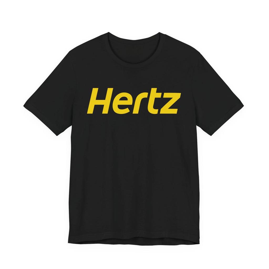 Мужские и женские футболки Новый логотип Hertz Car Rental Размер
