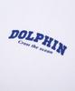 DOLPHIN WAVE APPAREL [2 шт.] Футболка с длинным рукавом с логотипом-аркой дельфина Белый Светло-хаки