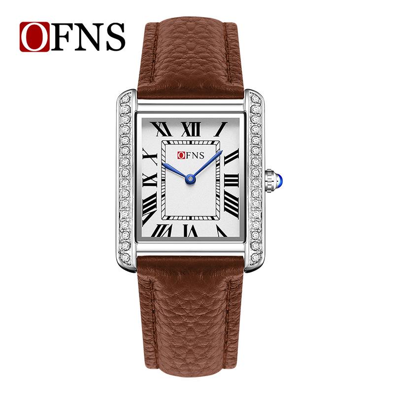 Женские кварцевые часы Sanda, маленький циферблат, римские цифры, модные водонепроницаемые прямоугольные, парный дизайн.